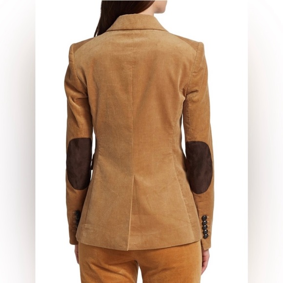 Veronica Beard Miller Corduroy Dickey Jacket in Khaki Size 18 - Picture 12 of 13